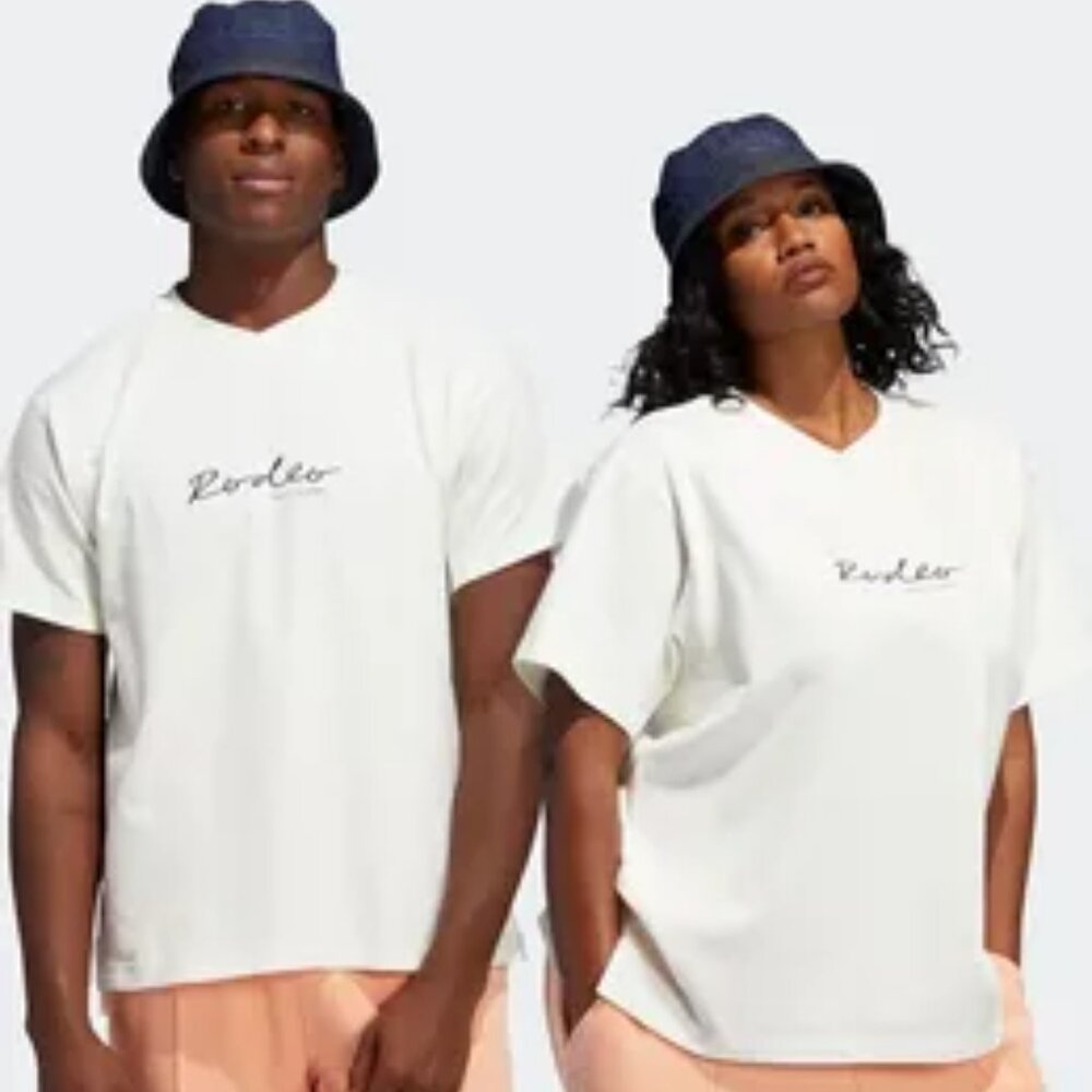 Adidas x Ivy Park Graphic Tee Size XS Embroidered 'This Isn't My First Rodeo'